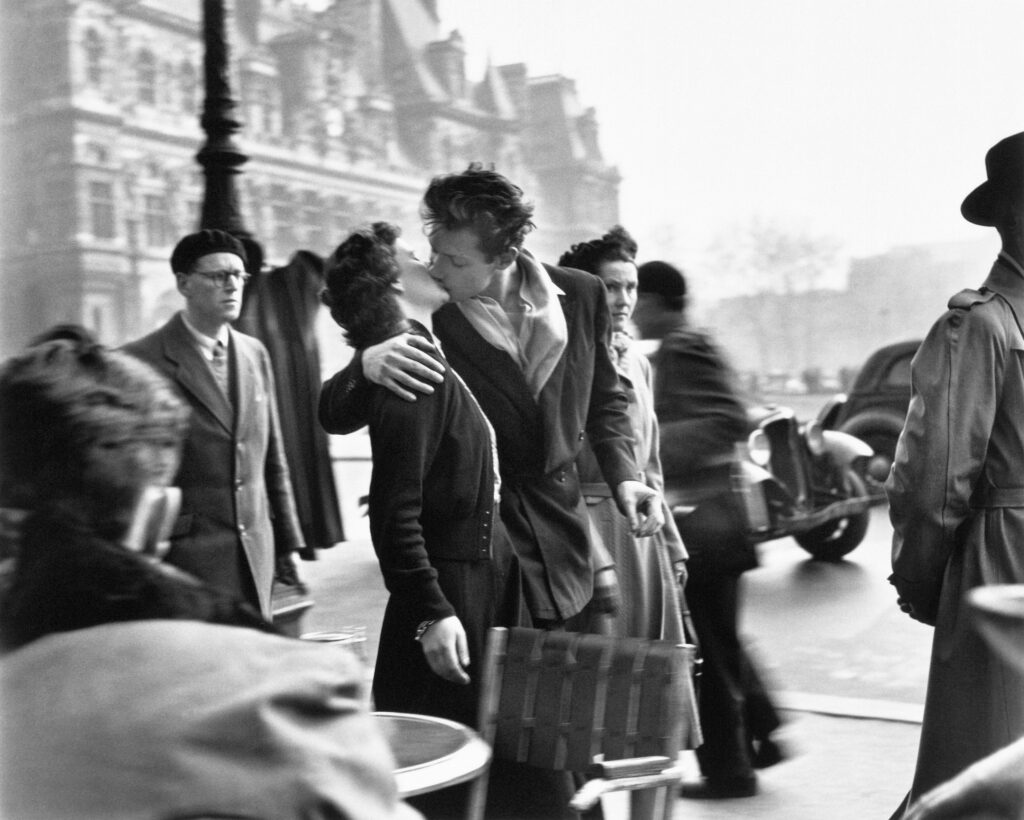 Le baiser de l'Hôtel de Ville de Robert Doisneau