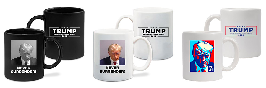 Mugs à l’effigie de Donald Trump