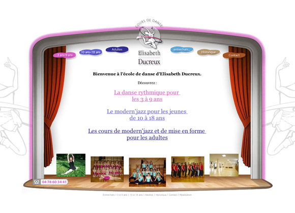 Webdesign école de dance Ducreux à Lyon